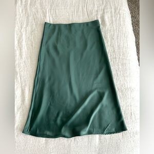 NWT Rachel Zoe Satin Midi Skirt